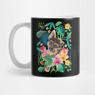 Tropical Tan German Shepherd Puppy 4 Mug